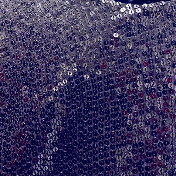 LIKE NEW Super Sparkling Luxurious Gorgeous Sequin Embellished Dress in Purple - Picture 4 of 4